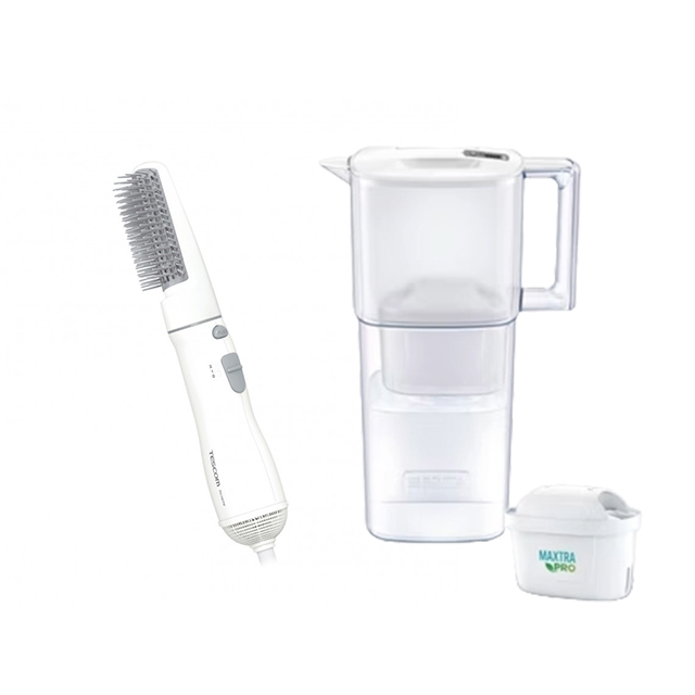 【小資必BUY】TIC192負離子整髮梳+BRITA 濾水壺+MXPRO全效型濾芯(共1壺1芯)
